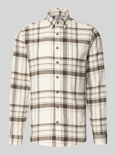 Lindbergh Vrijetijdsoverhemd met knoopsluiting Offwhite - 2