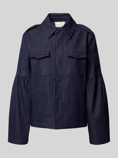 Neo Noir Jack met borstzakken, model 'Jaynor Denim' Donkerblauw - 2