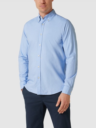 BOSS Orange Regular Fit Freizeithemd mit Button-Down-Kragen Modell 'Rickert' Hellblau 4