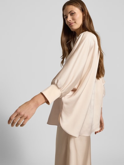 JOOP! Blouseshirt van satijn met 3/4-mouwen Beige - 3