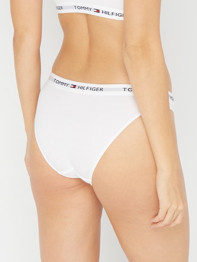 TOMMY HILFIGER Slip mit elastischem Logo-Bund Weiss 5