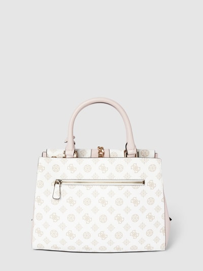 GUESS Torba tote z nadrukiem na całej powierzchni model ‘TIBERIA’ Biały 4
