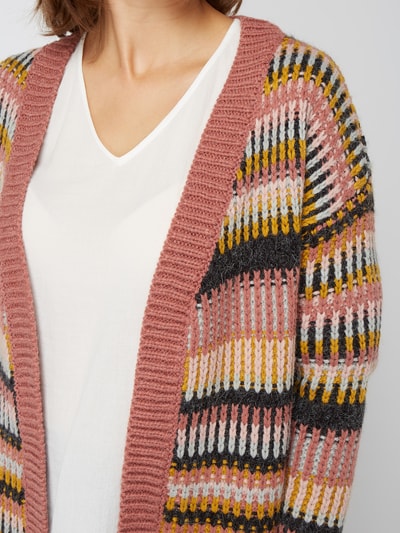 Review Cardigan mit offener Vorderseite Altrosa 4