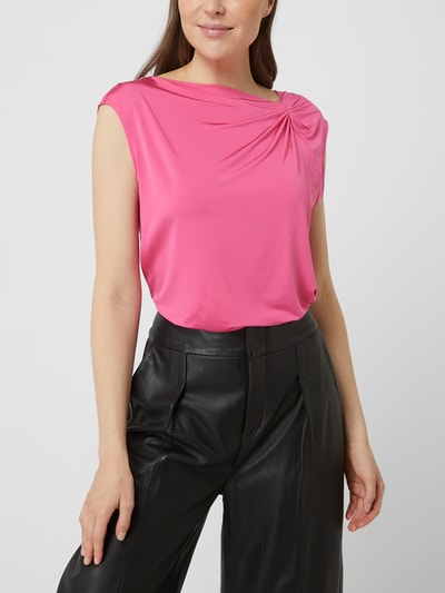 s.Oliver BLACK LABEL Top met drapering  Felroze - 4