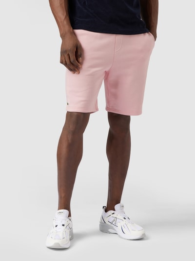 Lacoste Regular fit sweatshorts met logo Roze - 4