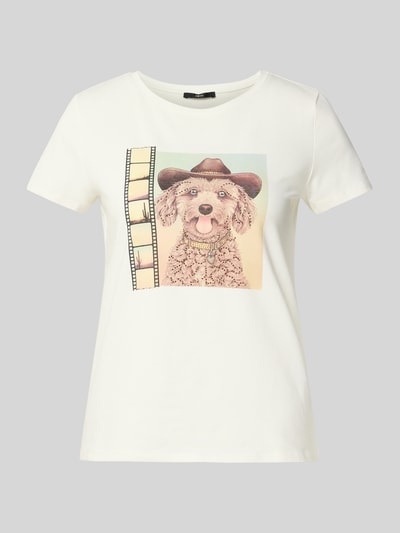 Zero T-Shirt mit Strasssteinbesatz und Rundhalsausschnitt Weiss 2