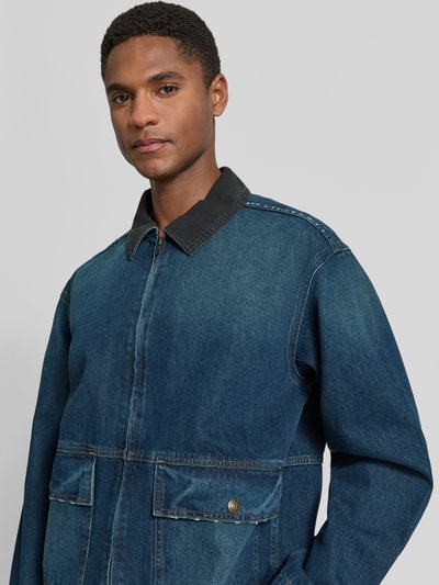GAP Boxy Fit Jeansjacke mit Reißverschluss Modell 'RONNIE' Jeansblau 3