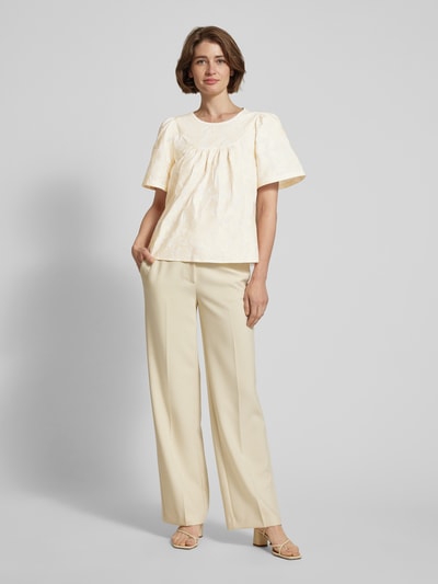 Weekend Max Mara Bluse mit Rundhalsausschnitt Offwhite 1