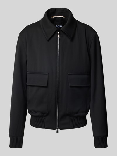 BOSS Regular Fit Bomberjacke mit Wolle Modell 'CHARLY' Black 2