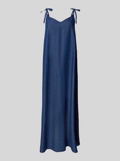 Pieces Sukienka midi jeansowa z czystej bawełny model ‘TENIM’ Jeansowy niebieski 2