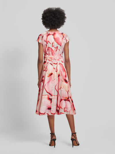 Betty Barclay Midi-jurk met all-over print Felroze - 5