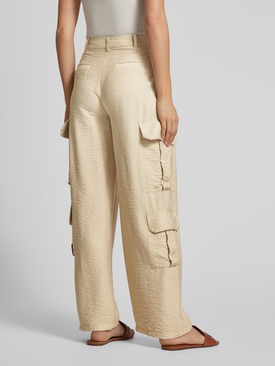 Mango Hose aus Viskose-Mix in unifarbenem Design Modell 'UTAH' Beige 5