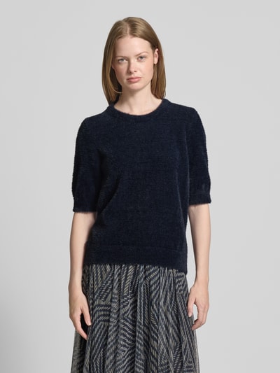 More & More Strickshirt mit Rundhalsausschnitt Marine 4