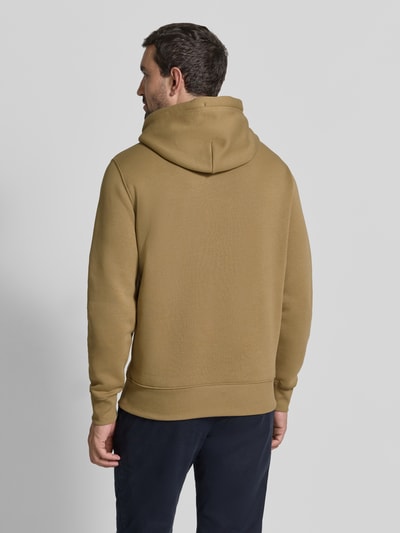 GANT regular fit hoodie van katoenmix Hazelnoot - 5