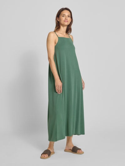 Jake*s Casual Sukienka midi z prostokątnym dekoltem i cienkimi ramiączkami Zielony 1