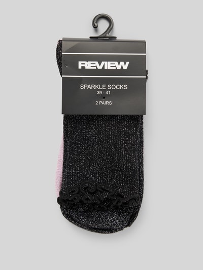 Review Socken mit Label-Print im 2er-Pack Black 3