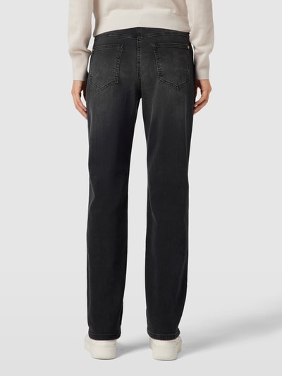 MAC Straight Leg Jeans im 5-Pocket-Design Modell 'ANGELA' Anthrazit 5