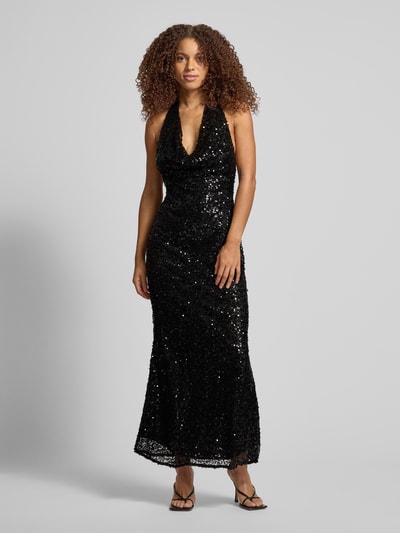 Amy Lynn Abendkleid mit Paillettenbesatz Modell 'Rio' Black 4