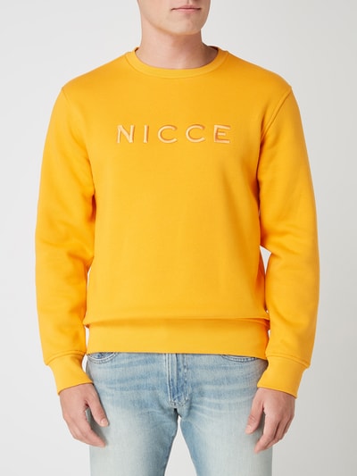 Nicce London Sweatshirt mit Logo-Stickerei Modell 'Mercury' Orange 4