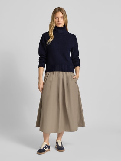 s.Oliver RED LABEL Regular Fit Rollkragenpullover aus Baumwoll-Mix Marine 1