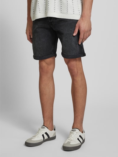 Jack & Jones Regular Fit Jeansshorts im 5-Pocket-Design Modell 'RICK' Black 4