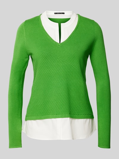 comma Gebreide pullover met dubbele-laagjeslook Groen - 2