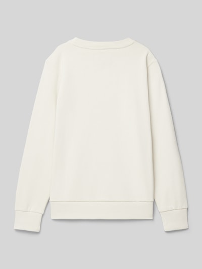 Tom Tailor Sweatshirt mit Label-Schriftzug Ecru 3