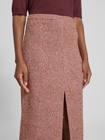 Rich & Royal Midirock in Bouclé-Optik Bordeaux 3