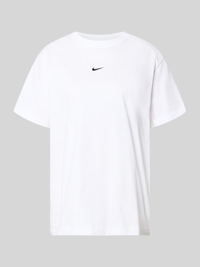 Nike T-Shirt mit Logo und Rundhalsausschnitt Weiss 2