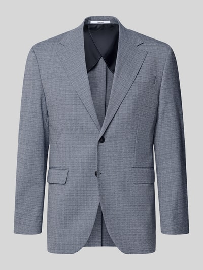 Produktfoto, Regular Fit Anzugsakko aus Woll-Mix Modell 'DUKE' von SELECTED HOMME in grauer Melange-Optik, Reverskragen, 2-Knopf-Verschluss, Pattentaschen