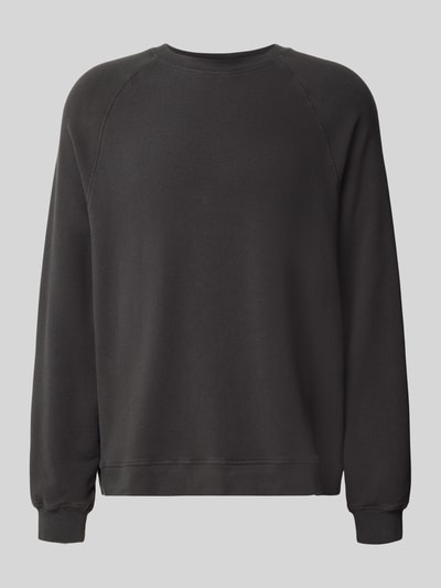 Produktfoto, Sweatshirt mit Rundhalsausschnitt Modell 'ATUBAY' von American Vintage, Herren, Farbe Schwarz, Baumwoll-Elasthan-Mix, Relaxed-Fit, Rückenlänge 67 cm, Ärmellänge 77 cm
