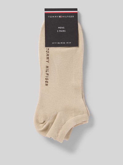 Produktfoto, Socken aus Baumwoll-Mix im 2er-Pack von Tommy Hilfiger, jednokolorowy, nadruk z logo, elastyczny ściągacz, drobny splot