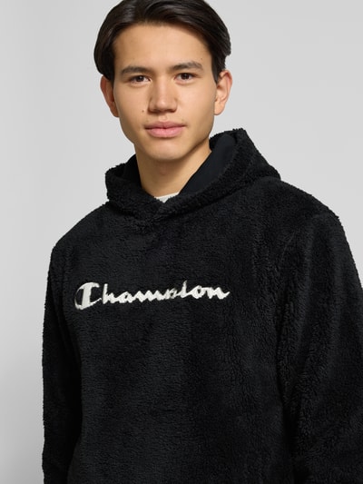 CHAMPION Hoodie van teddybont Zwart - 3