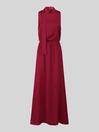 HUGO Maxi-jurk met drapering model 'Kedina-1' Donkerrood - 2