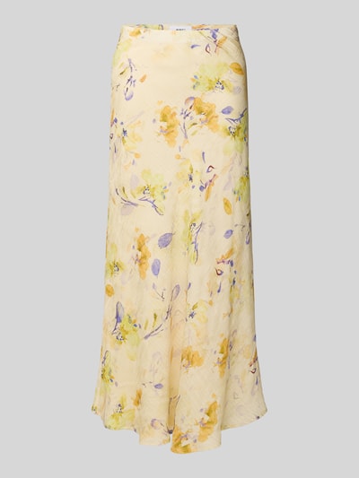 moves Długa spódnica z elastycznym pasem model ‘Gebry’ Jasnożółty 2