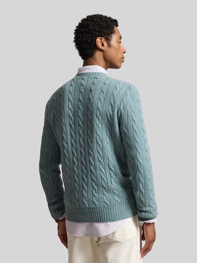 Polo Ralph Lauren Regular Fit Pullover aus Woll-Kaschmir-Mix Tuerkis 5