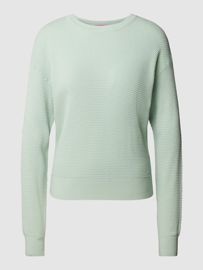 QS Strickpullover mit Strukturmuster Modell 'Schildkröte' Mint 2