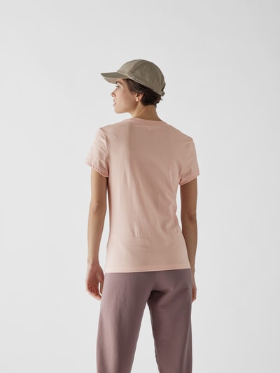 Lala Berlin T-Shirt mit Label-Stitching Rosé 5