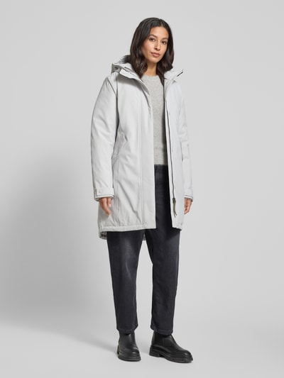 camel active Parka z kapturem i wpuszczanymi kieszeniami Złamany biały 1