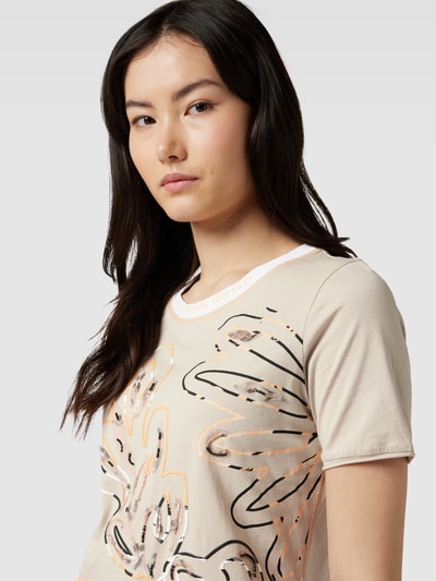 Sportalm T-shirt met all-over print Middengrijs - 3