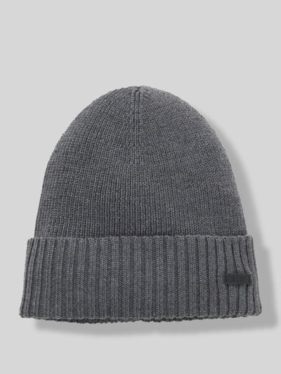 BOSS Muts van pure scheerwol  Middengrijs - 2
