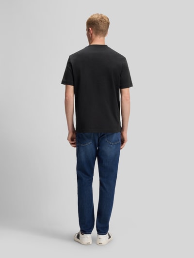 BOSS Orange Regular Fit T-Shirt aus reiner Baumwolle Modell 'Te_interlock' Black 5