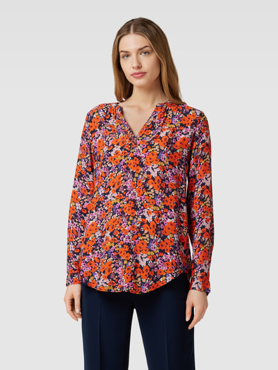 Esprit Bluse aus Viskose mit floralem Muster Marine 4