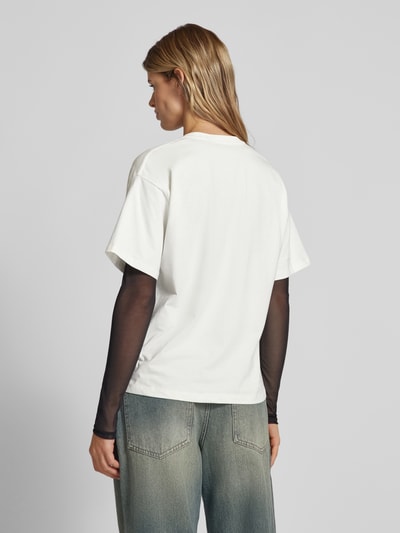 TheJoggConcept Oversized T-Shirt mit Label-Print Offwhite 5