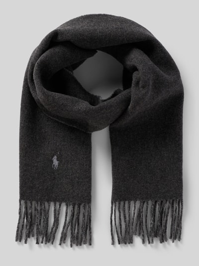Polo Ralph Lauren Sjaal met labelstitching Antraciet - 1