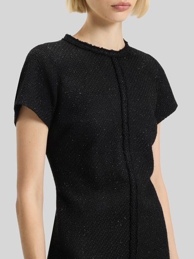 HUGO Regular Fit Etuikleid aus Baumwoll-Bouclé Modell 'KIFARA' Black 5