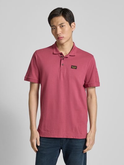 PME Legend Poloshirt mit Label-Detail Koralle 4