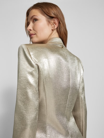 Patrizia Pepe Blazer mit Paspeltaschen Modell 'Giacca' Gold Melange 3