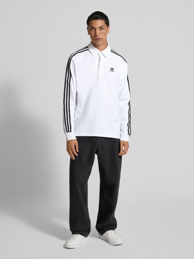 adidas Originals Poloshirt met labelstitching Wit - 1