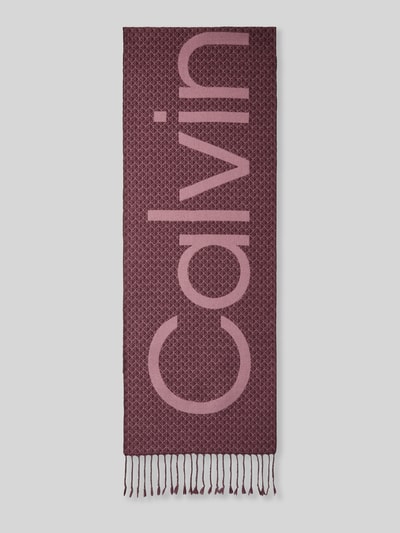 CK Calvin Klein Sjaal van wolmix Bordeaux - 1